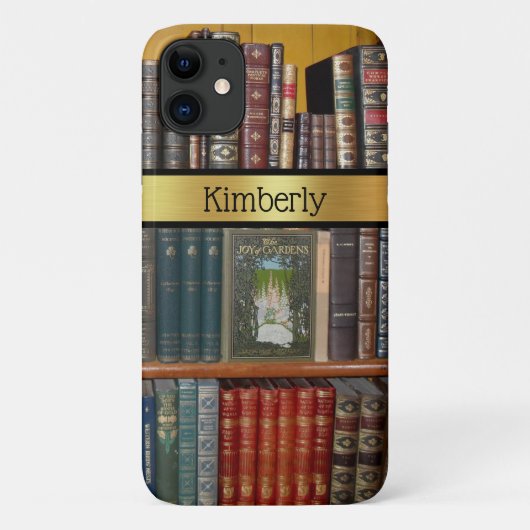 Boeken op bibliotheek Schuif Gepersonaliseerd Case-Mate iPhone Case (Achterkant)