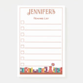 Boeken op boekenplank leeslijst Post-It-notities Post-it® Notes (Voorkant)
