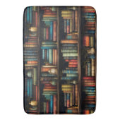  Boeken op Boekenplank Patroon Badkamer Badmat (Voorkant Verticaal)