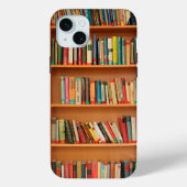 Boeken op boekenplankenachtergrond Case-Mate iPhone case (Achterkant)