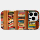 Boeken op boekenplankenachtergrond Case-Mate iPhone case (Achterkant (horizontaal))