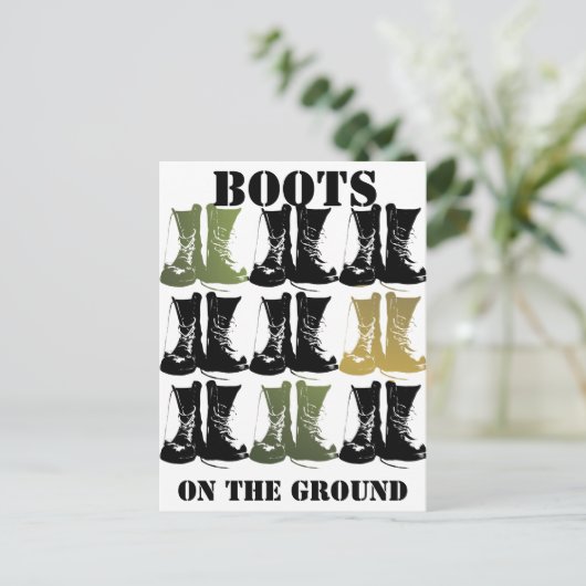 Boeken op de grond briefkaart (Staand voorkant)