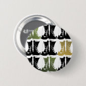 Boeken op de grond ronde button 5,7 cm (Voorkant /achterkant)