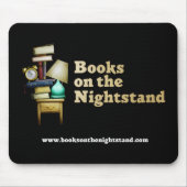 Boeken op de Nightstand Mousepad Muismat (Voorkant)