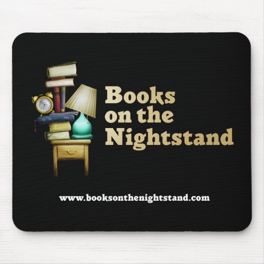 Boeken op de Nightstand Mousepad Muismat (Voorkant)