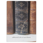 boeken op rij klembord (Achterkant)