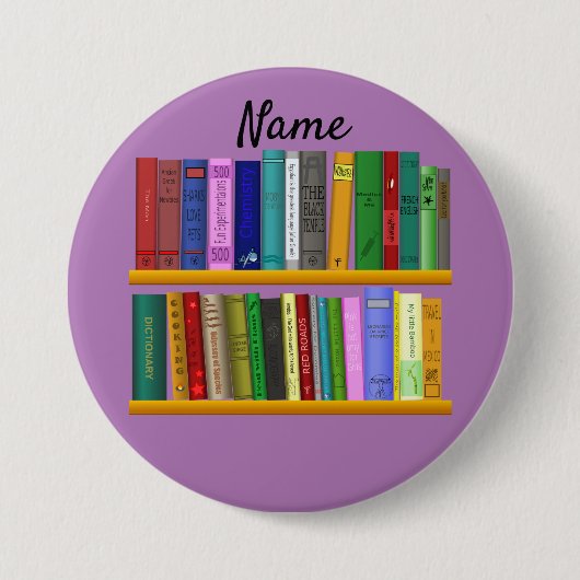Boeken op Shelves Thunder_Cove Ronde Button 7,6 Cm (Voorkant)