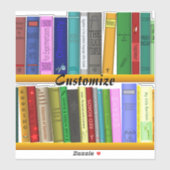 Boeken op Shelves Thunder_Cove Sticker (Vel)