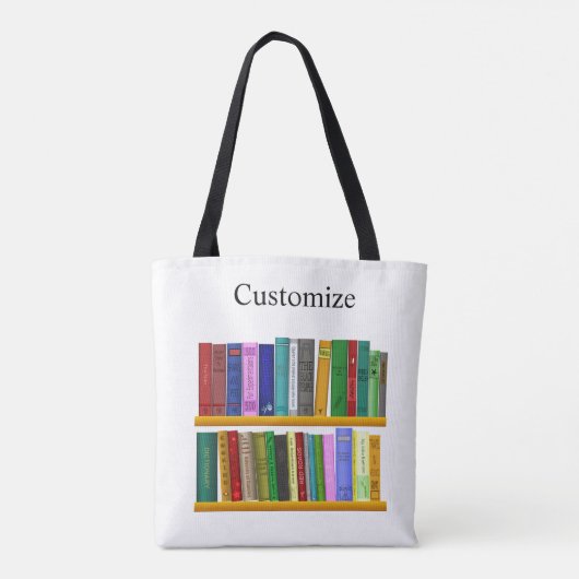 Boeken op Shelves Thunder_Cove Tote Bag (Achterkant)