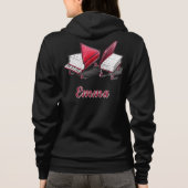 Boeken op wielen voor- en achterborst gedrukt hoodie (Achterkant)