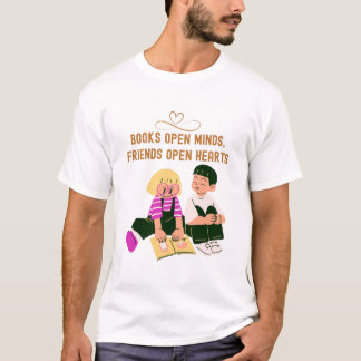 Boeken Open Minds, Vrienden Open Harten T-shirt