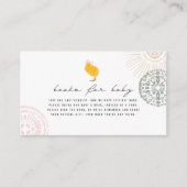 Boeken over aanvraag Baby shower voor babymeisje Informatiekaartje (Voorkant)