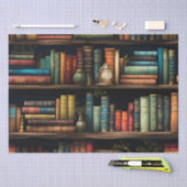  boeken over boekenplank Patroon Decoupage Tissuepapier (Craft)