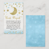 Boeken over de toevoeging van het maanboek visitekaartje (Voorkant / Achterkant)