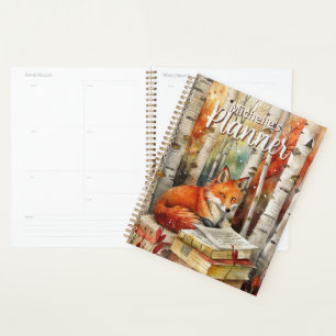 Boeken over de vos in landelijke vintage stijl Hou Planner