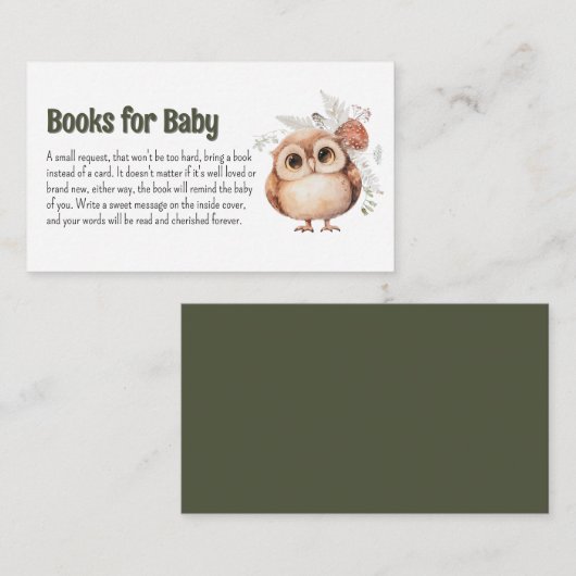 Boeken over Malse Bosvrienden voor Baby Informatiekaartje (Voorkant / Achterkant)