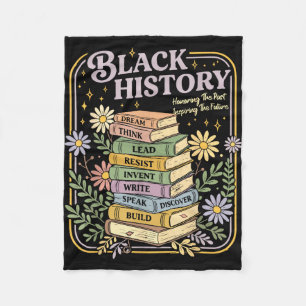Boeken over zwarte geschiedenis maand zwart Afrika Fleece Deken