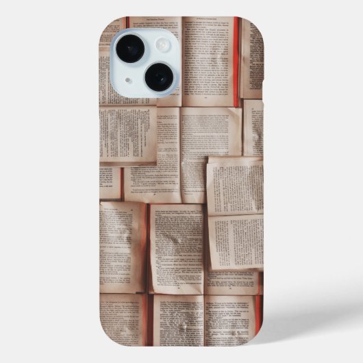 Boeken pagina's Open Boeken Bibliofiel Case-Mate iPhone Case (Achterkant)