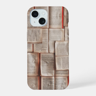 Boeken pagina's Open Boeken Bibliofiel iPhone 15 Case