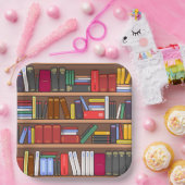 Boeken Papieren borden, lees- en bibliotheekfeestj Bordje (Feest)