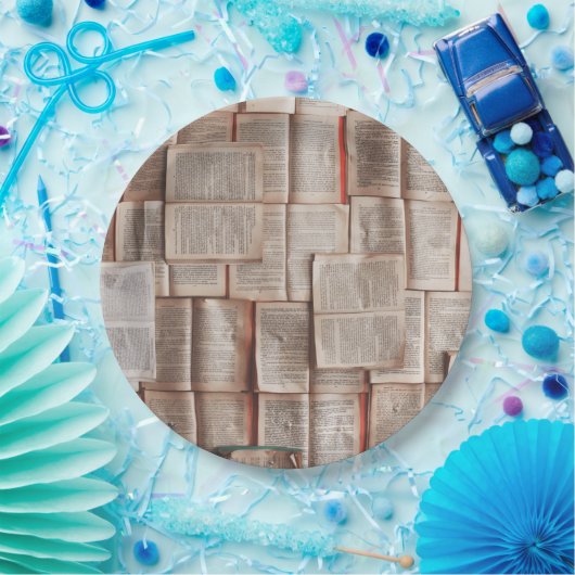  boeken papieren bordje (Feest)