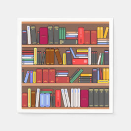 Boeken Papieren servetten, Boekliefhebber Feestart Servet