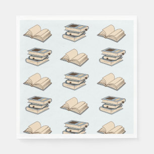 Boeken, patroon servet