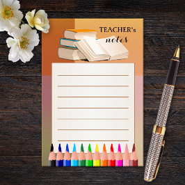 Boeken Pencils Colorful Teacher Post-it Notes