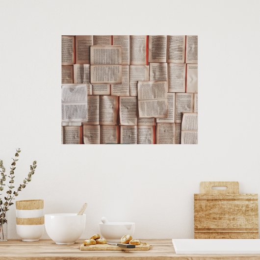  boeken poster (Keuken)
