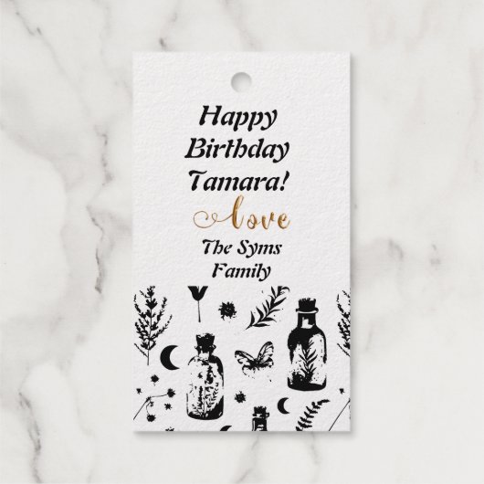 Boeken, Potions & dergelijke Cadeaulabels (Achterkant)