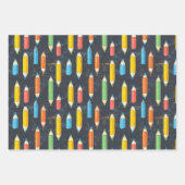 Boeken & potloden Krijt Tekenen School Gift Inpakpapier Vel (Voorkant 3)