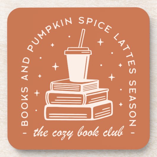 Boeken & Pumpkin Spice Season Bier Onderzetter (Voorkant)