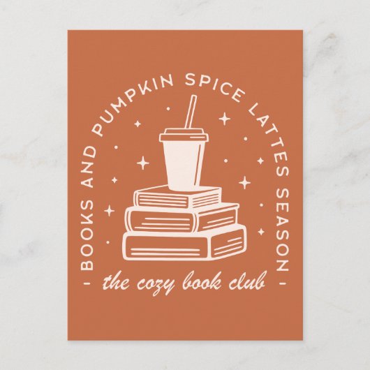 Boeken & Pumpkin Spice Season Briefkaart (Voorkant)