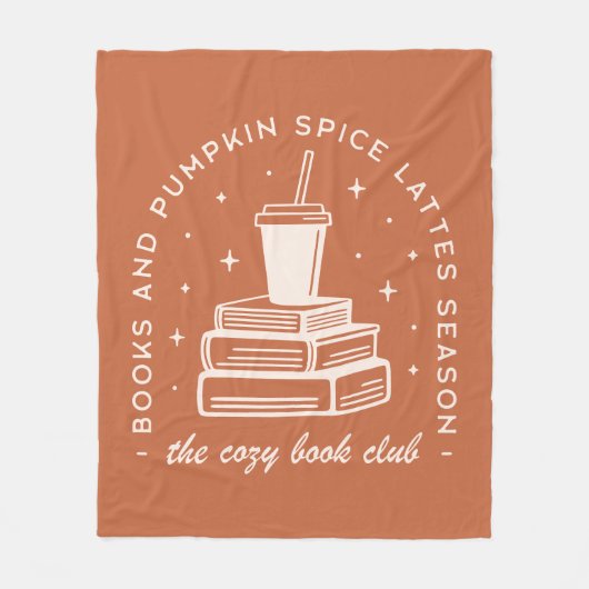 Boeken & Pumpkin Spice Season Fleece Deken (Voorkant)