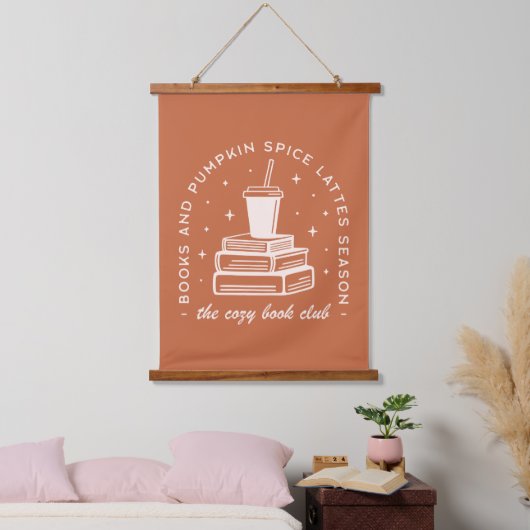 Boeken & Pumpkin Spice Season Hangend Wandkleed (Slaapkamer)