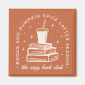 Boeken & Pumpkin Spice Season Magneet (Voorkant)