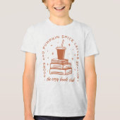 Boeken & Pumpkin Spice Season Tri-Blend Shirt (Voorkant)