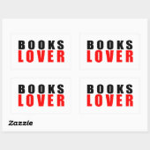 Boeken Rechthoekige Sticker (Vel)