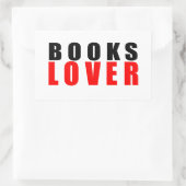 Boeken Rechthoekige Sticker (Tas)