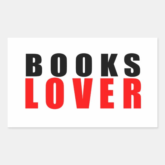 Boeken Rechthoekige Sticker (Voorkant)