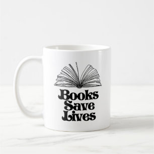Boeken redden levens koffiemok