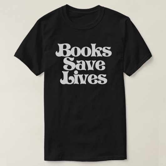 Boeken redden levens t-shirt (Design voorkant)