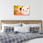 Boeken rock my world canvas print (Insitu (Slaapkamer))