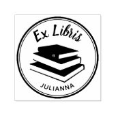 Boeken Rond Gepersonaliseerde Ex Libris Bookplaat Zelfinktende Stempel (Design)