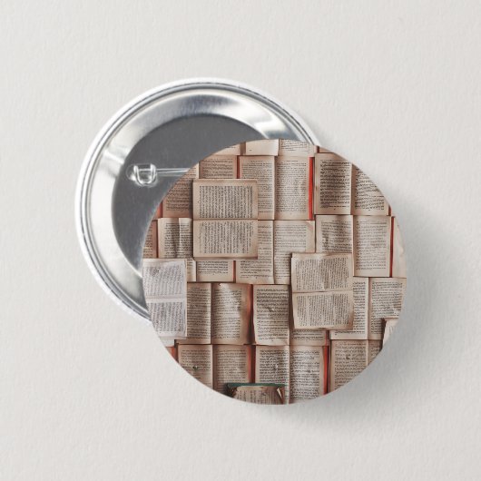  boeken ronde button 5,7 cm (Voorkant /achterkant)
