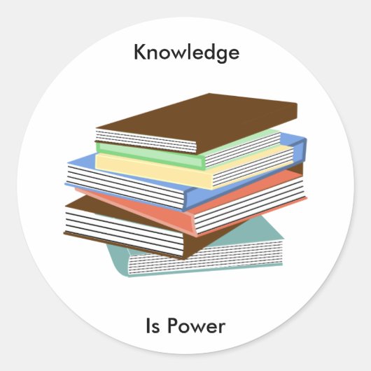 Boeken Ronde Sticker (Voorkant)