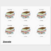 Boeken Ronde Sticker (Vel)