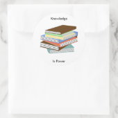 Boeken Ronde Sticker (Tas)