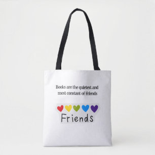 Boeken Rustigste Constante Vrienden Regenboog Hart Tote Bag