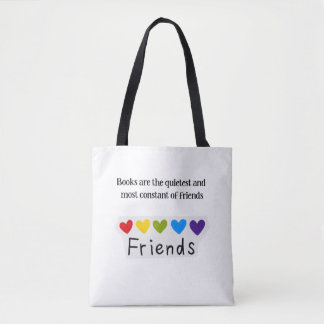 Boeken Rustigste Constante Vrienden Regenboog Hart Tote Bag